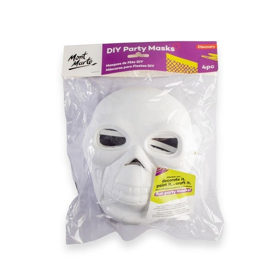 M.M. Diy Party Masks 4pc - Skull