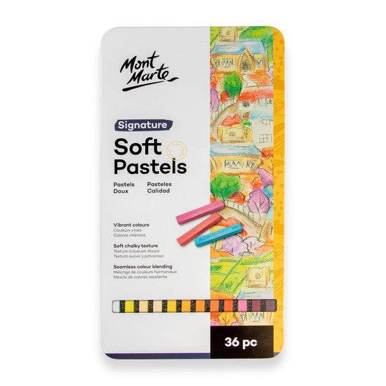 M.M. Soft Pastels 36pc In Tin Box