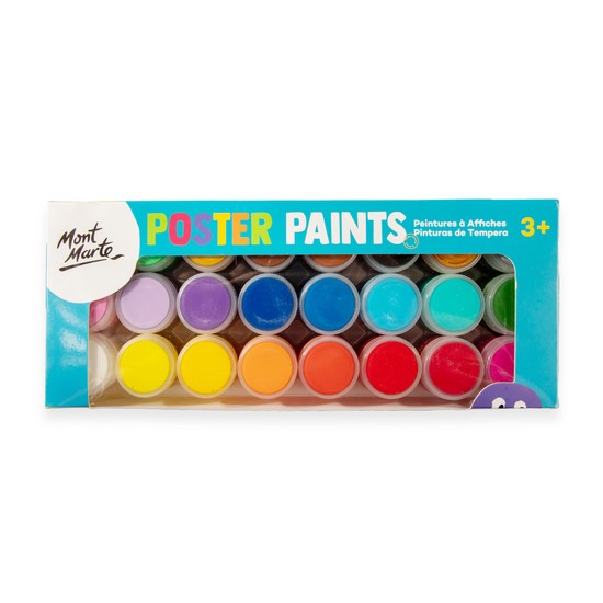 M.M. Poster Paint Set 24pc X 20ml