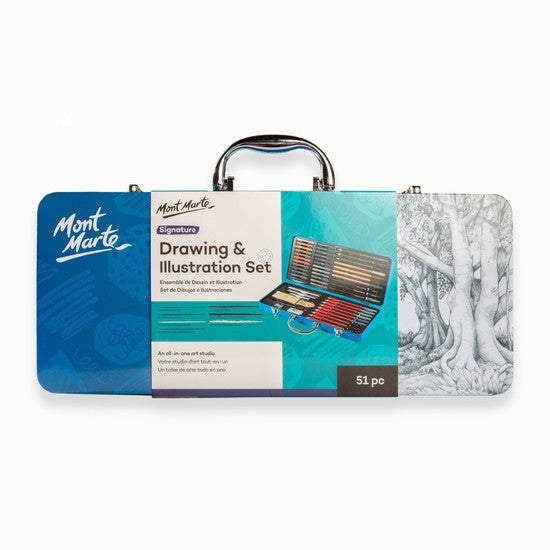 M.M. Drawing & Illustration Set 51pc