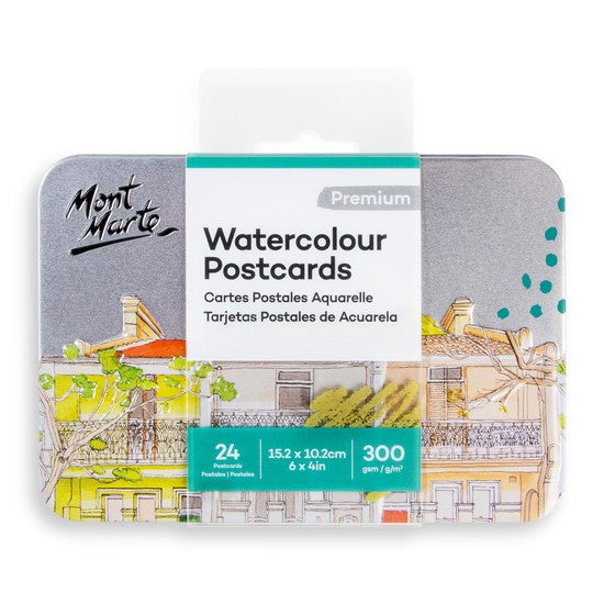 M.M. Watercolour Postcards 300gsm 24 Sheets