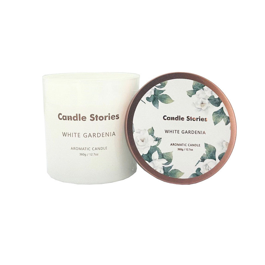 Candle Jar Soy 360g White Gardenia