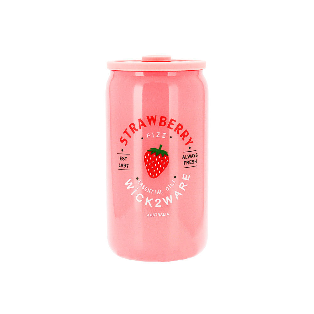 Candle Soy Coke Jar 365g Strawberry