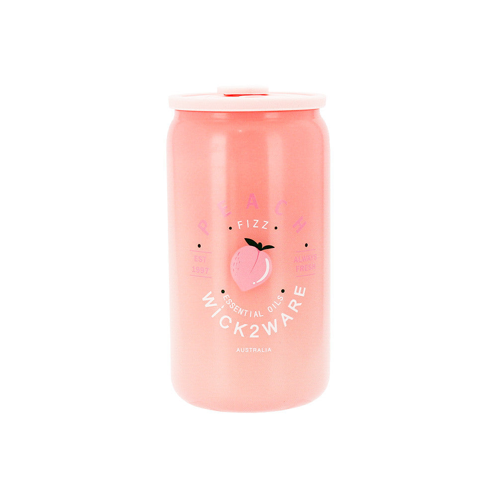 Candle Soy Coke Jar 365g Peach