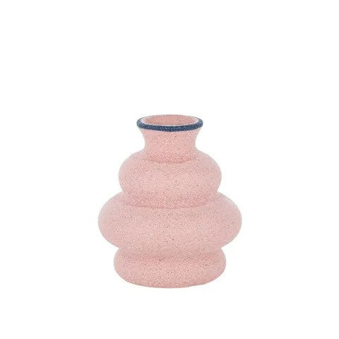 Bubble Ceramic Vase 10x11.5cm Lilac