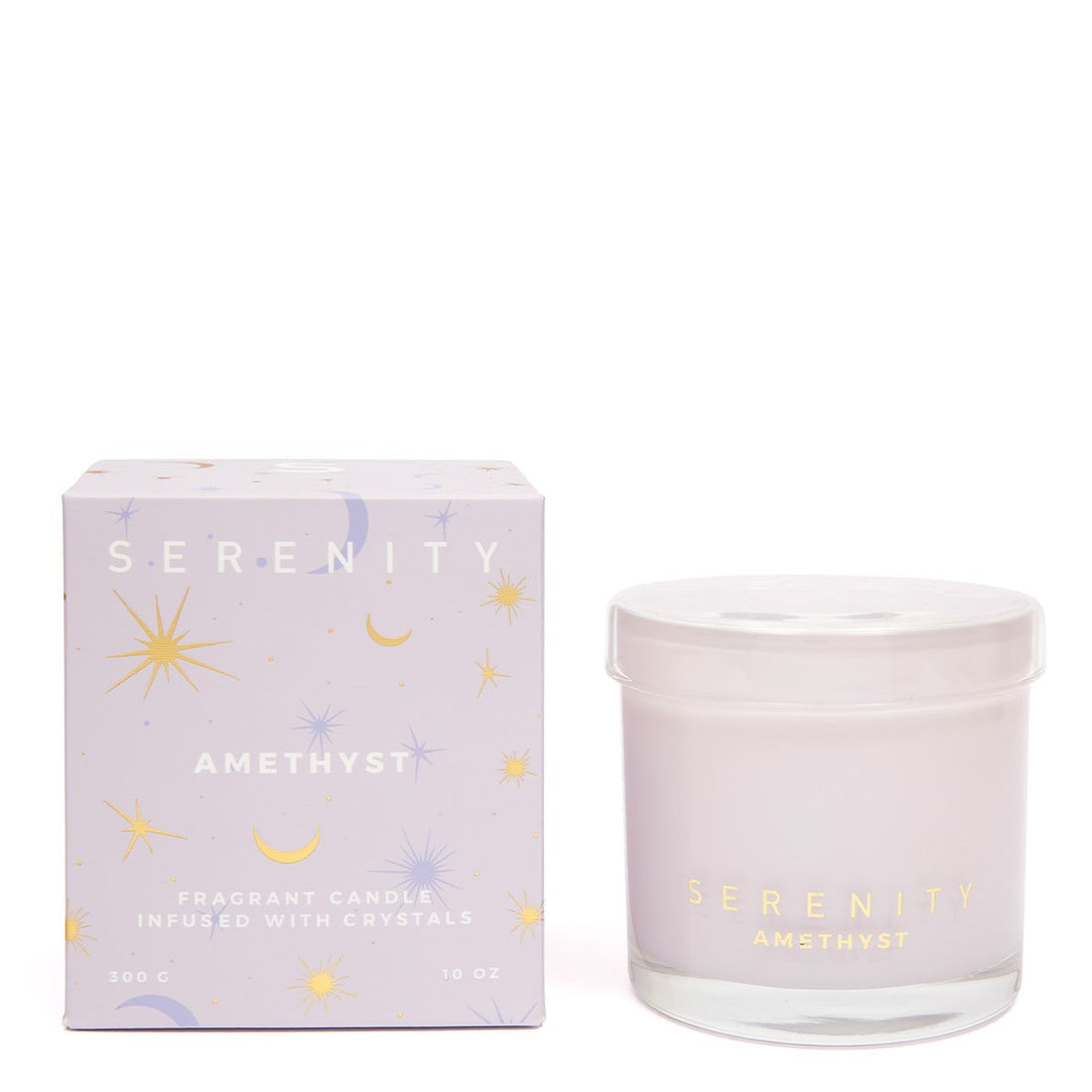 Crystal Amethyst Candle 300g