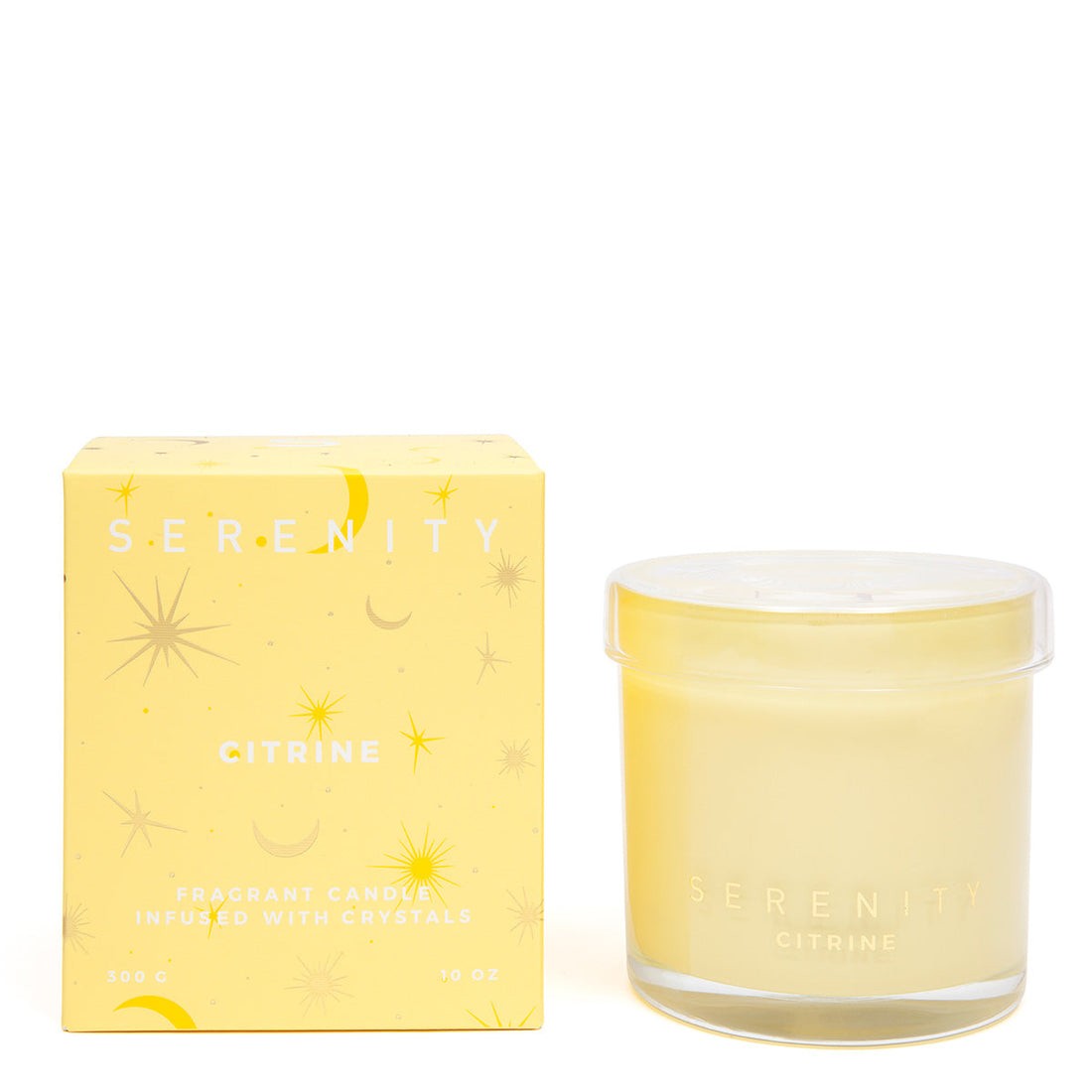 Crystal Energise & Citrine Candle 300g