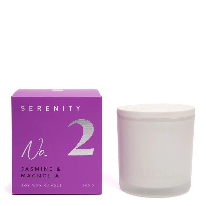 Numbered Coloured Core Candle 300g - Jasmine Magnolia Candle