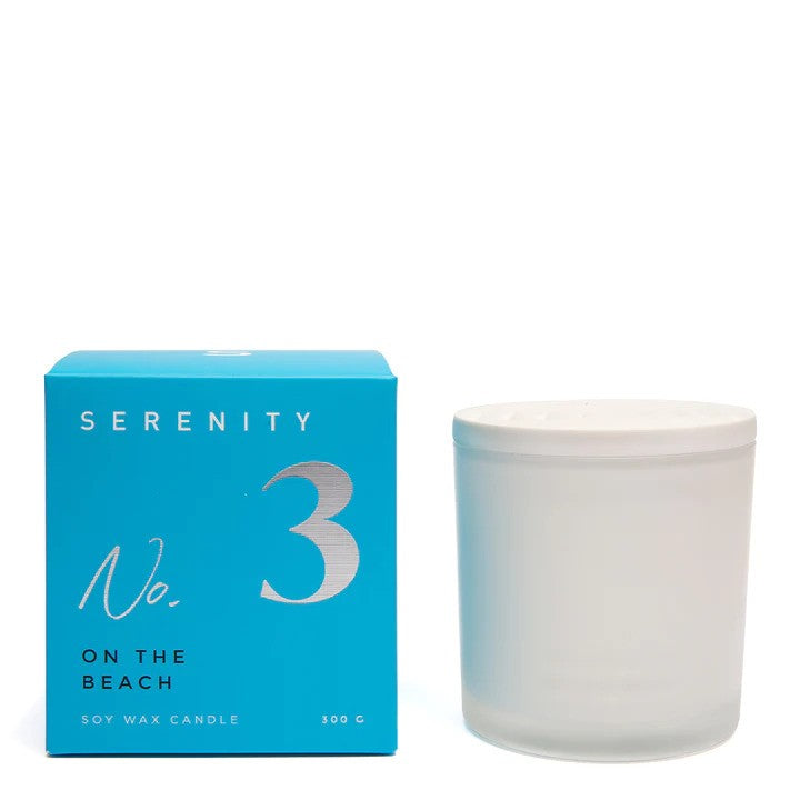 Numbered Coloured Core Candle 300g - Onthebeach