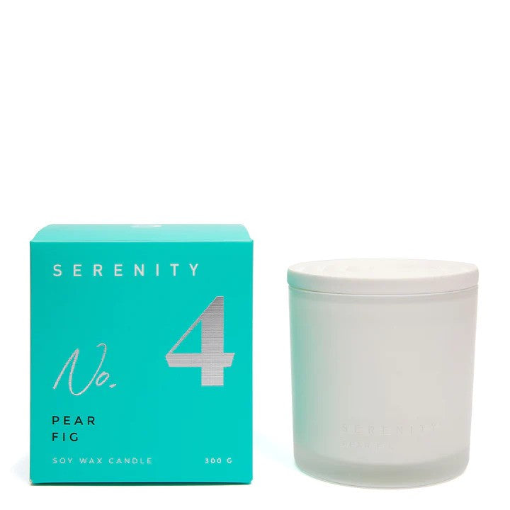 Numbered Coloured Core Candle 300g - Pear Fig