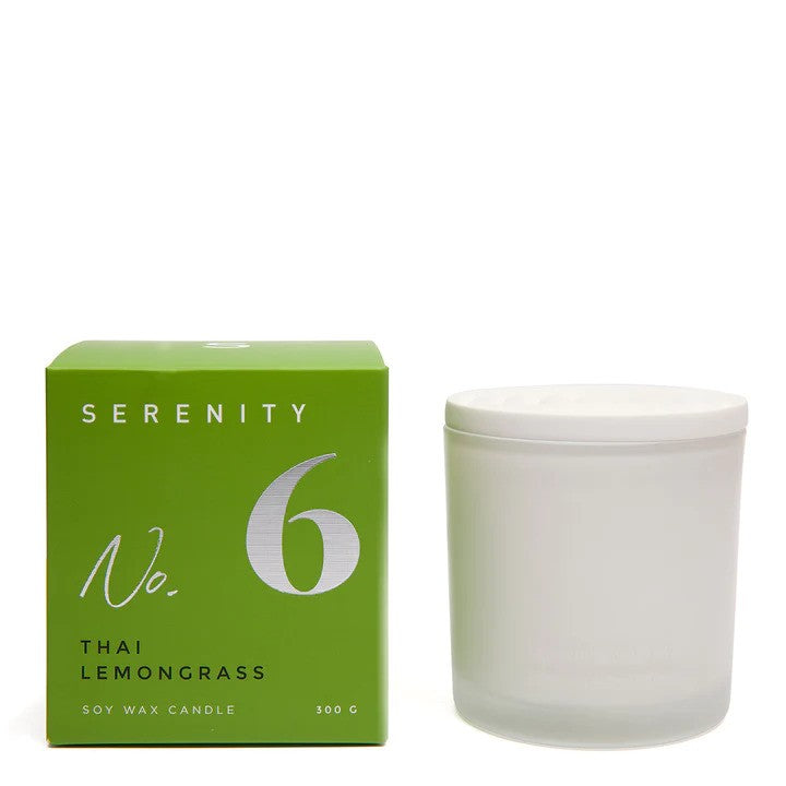 Numbered Coloured Core Candle 300g - Thai Lemongrss