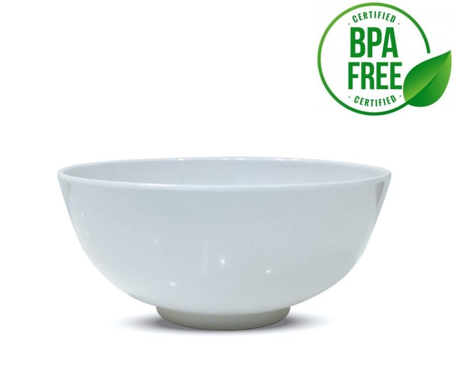 Melamine Bowl White 17cm