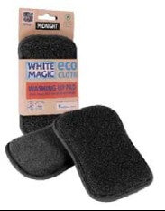 White Magic Eco Cloth Washing Up Pad Black