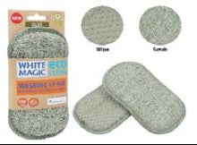 White Magic Eco Cloth Washing Up Pad Olive