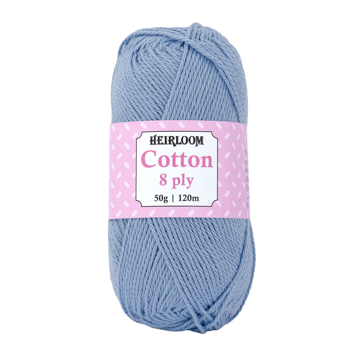 Heirloom Cotton 8ply BLUEBELL