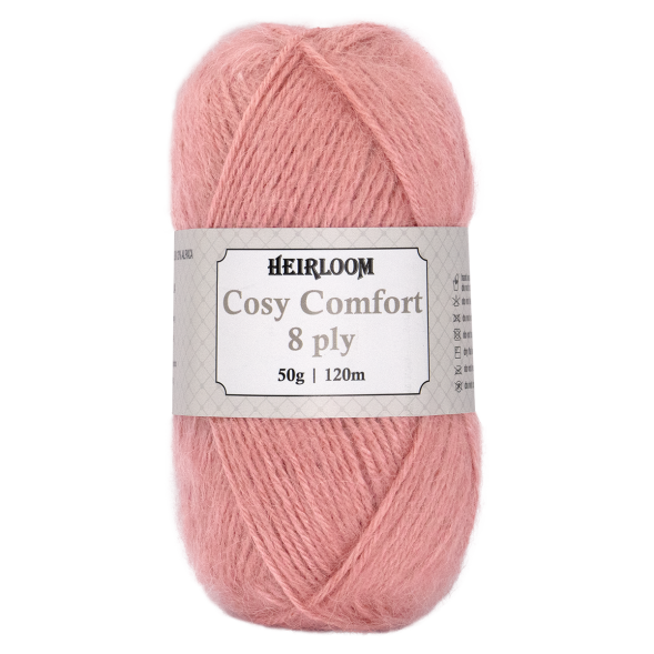 Cosy Comfort 8ply 50g Venetian Pink