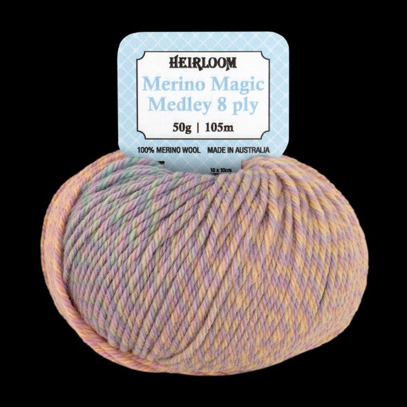 MERINO MAGIC MEDLEY 8Ply 50g SERENADE