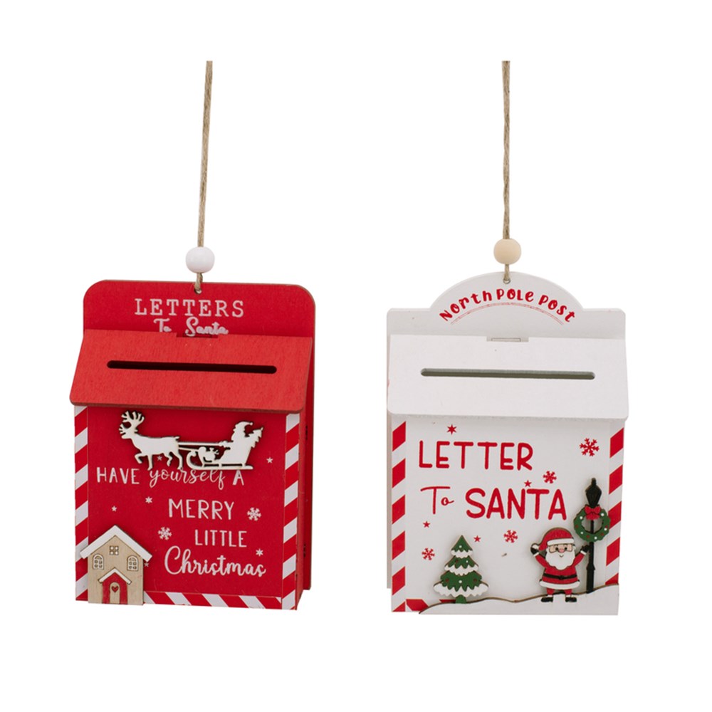 2A 10X3.6X14cm Mailbox Tree Ornament