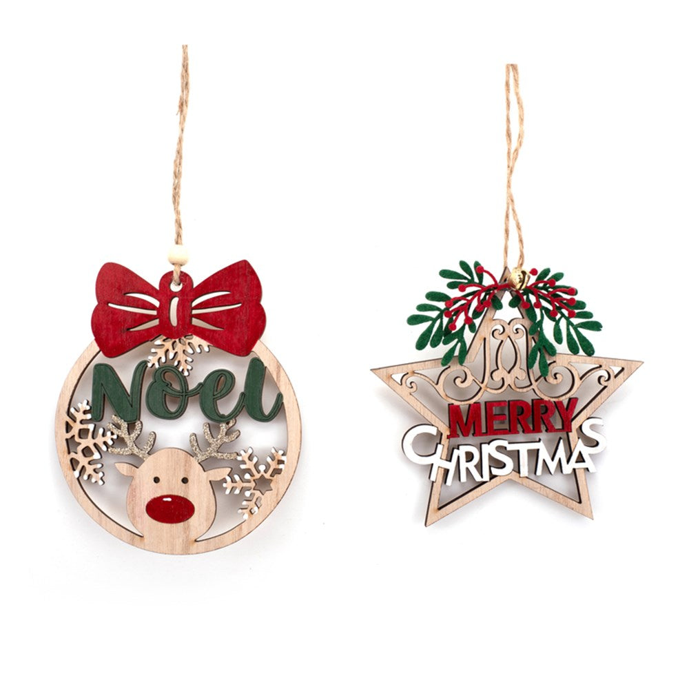 2A 13x10cm Christmas Tree Ornament