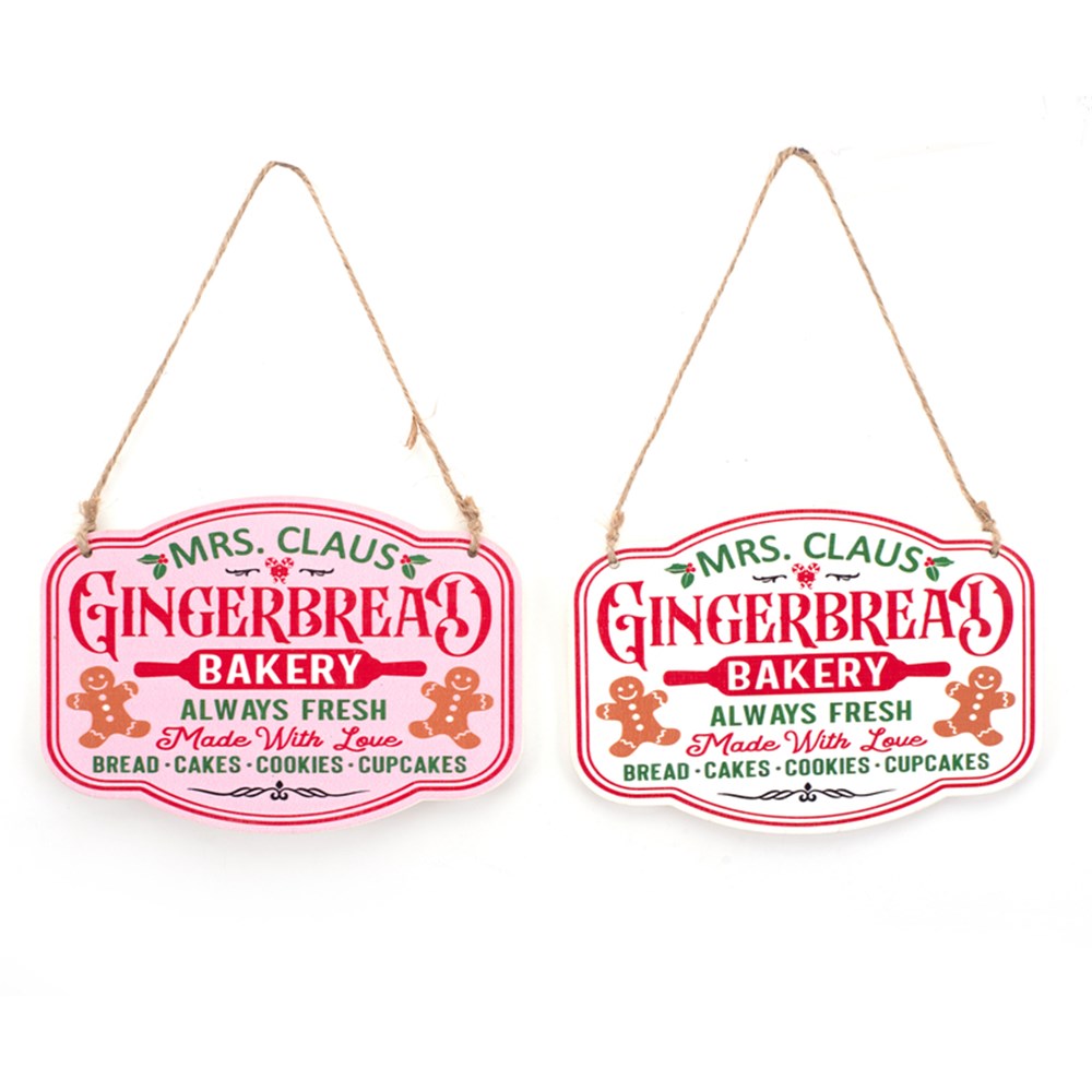 2A 15x10.5cm Gingerbread Christmas Sign