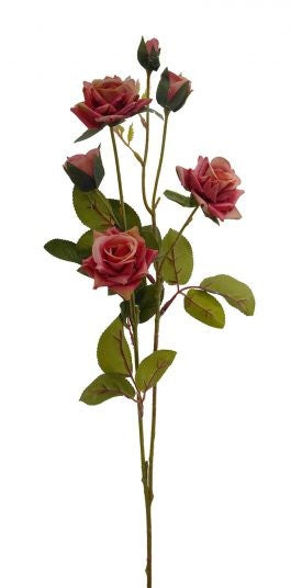 Mini Rose Spray 67cm Pink