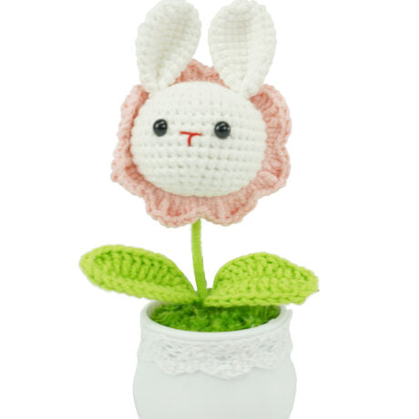Potted Bunny Knitted 12cm