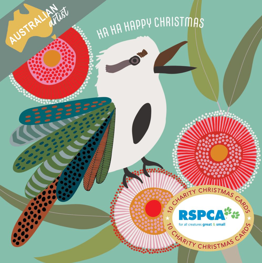 Christmas Card 10pk Wallet - RSPCA-Kookaburra