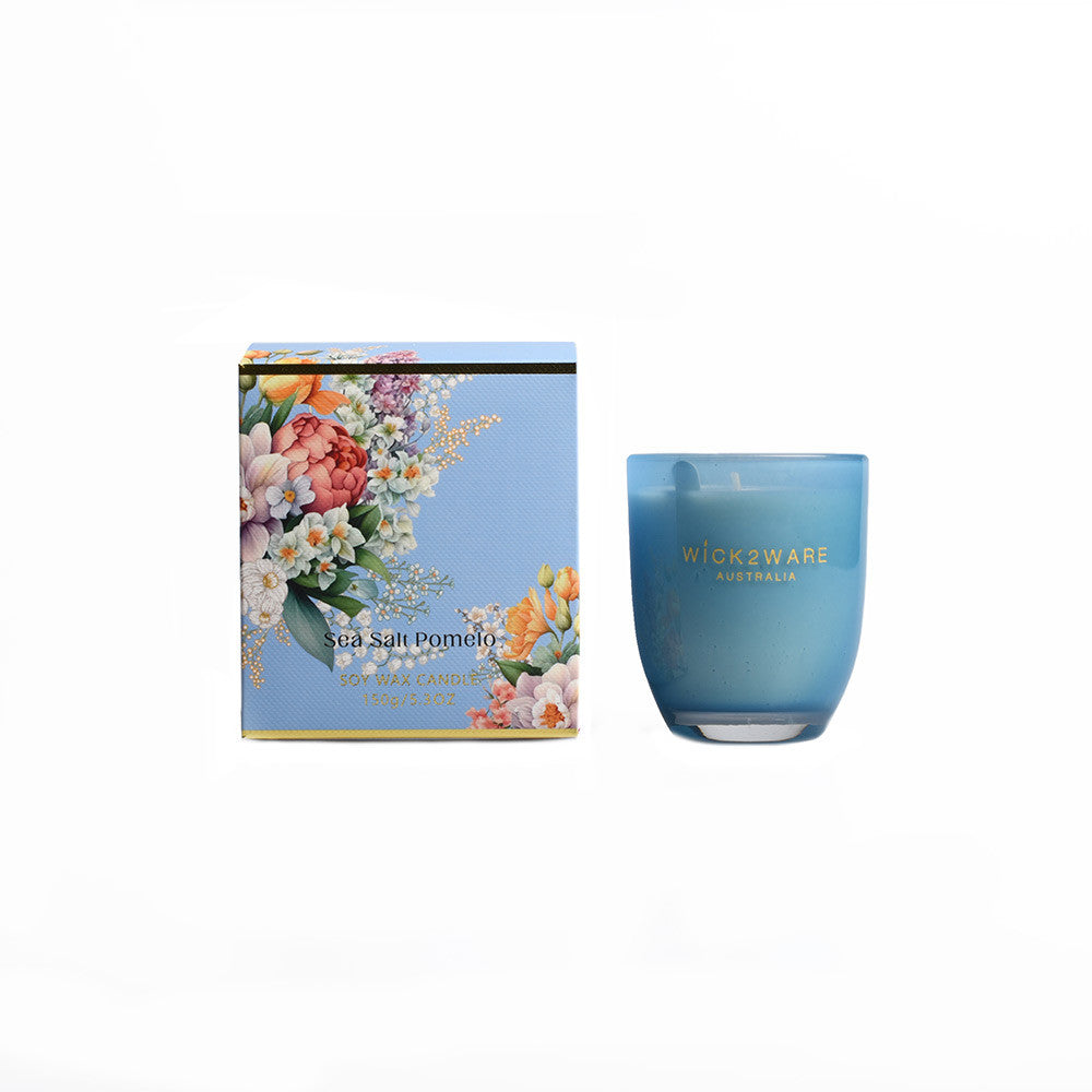 Candle Jar Soy 150g Sea Salt Pomelo Blue