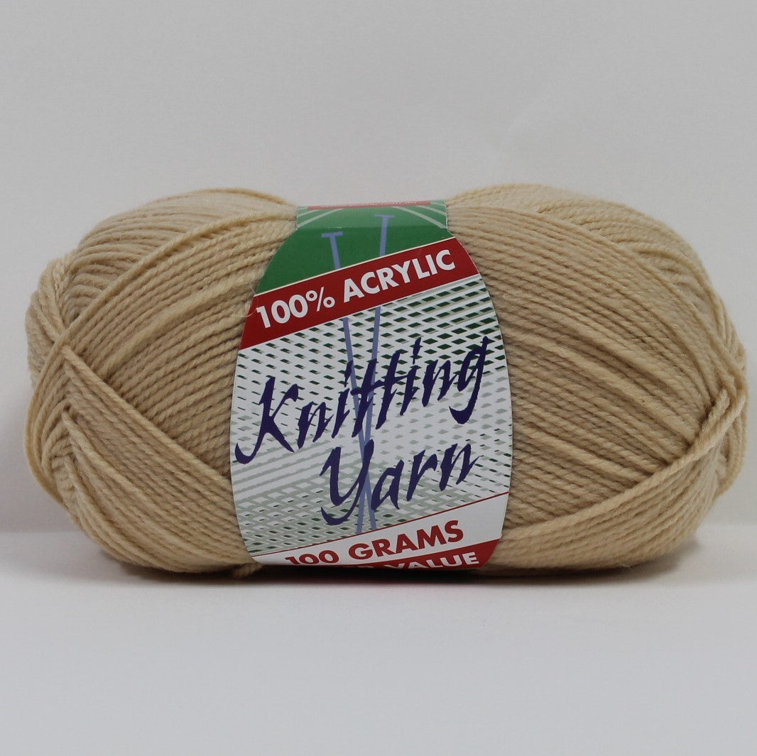 Knitting Yarn 8ply 100g Sand