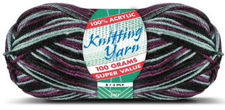 KNITTING YARN 8ply 100g HORIZON