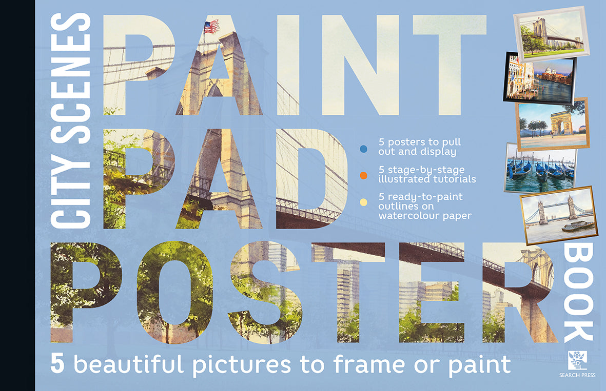 Paint Pad Poster Book City Scenes