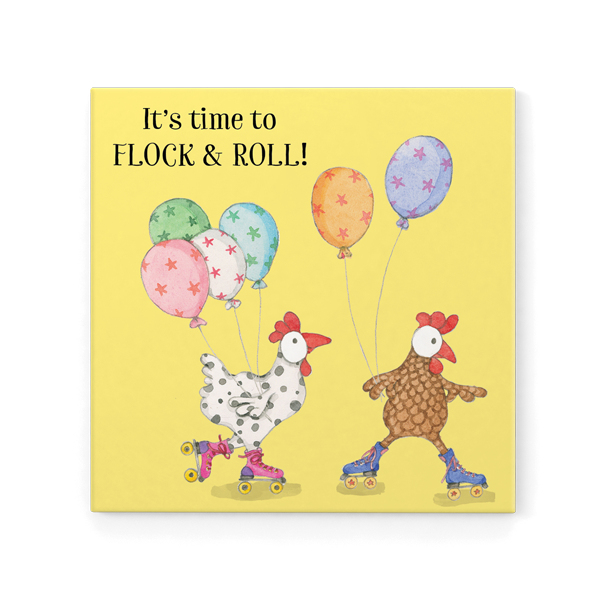 Let's Flock & Roll Magnet