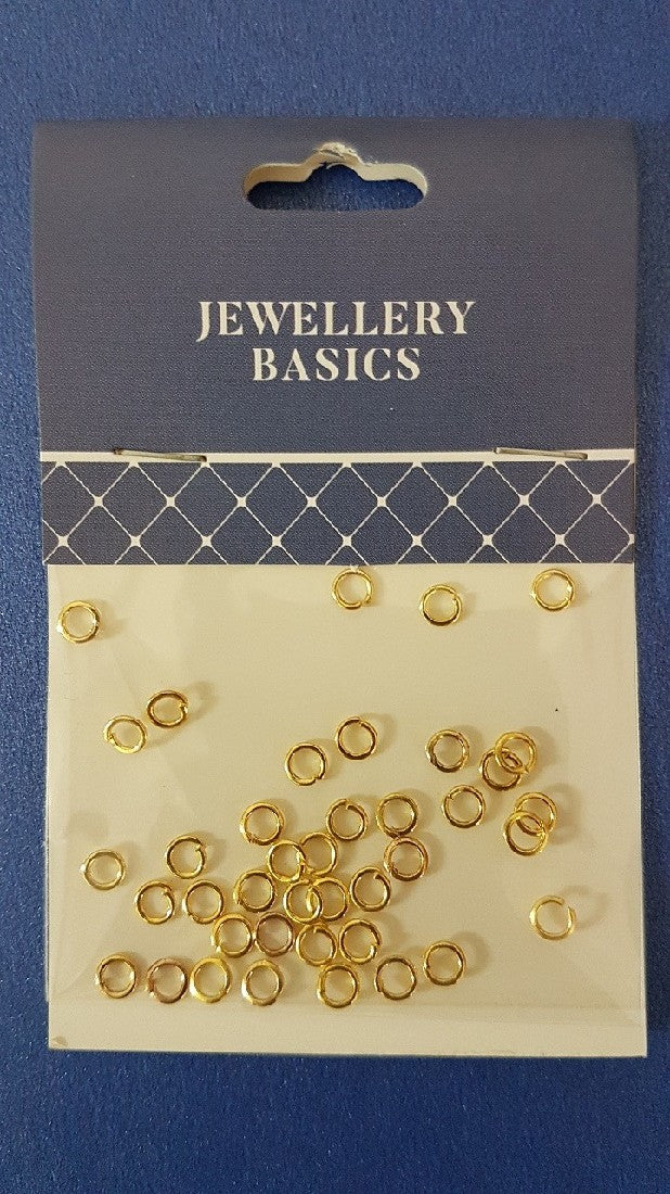 Jump Ring 4mm Gold 40pcs