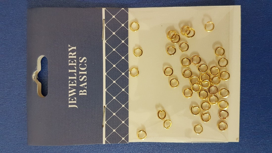 Jump Ring 4mm Gold 40pcs