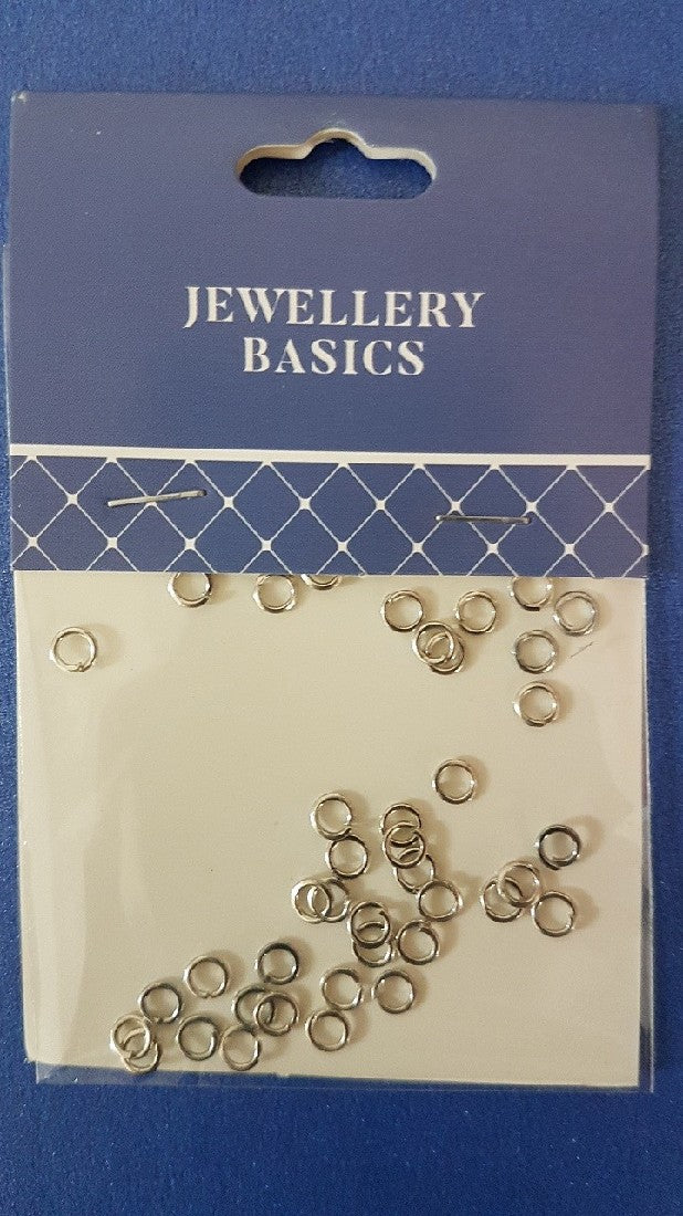 Jump Ring 4mm Dark Silver 40pcs