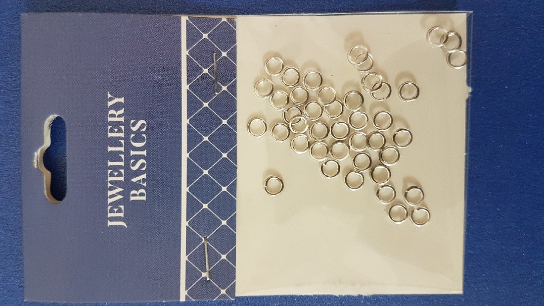 Jump Ring 4mm Silver 40pcs