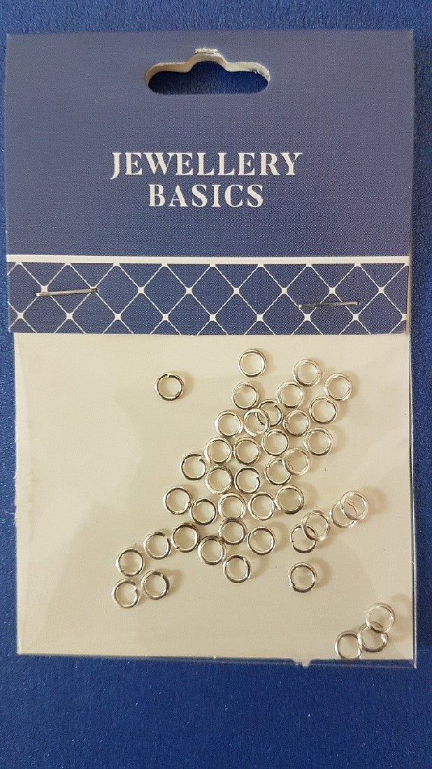 Jump Ring 4mm Silver 40pcs