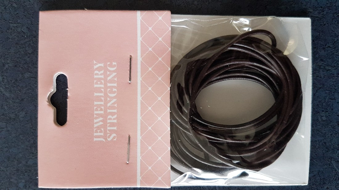 Genuine Leather Cord 1.5mm Brown 2m