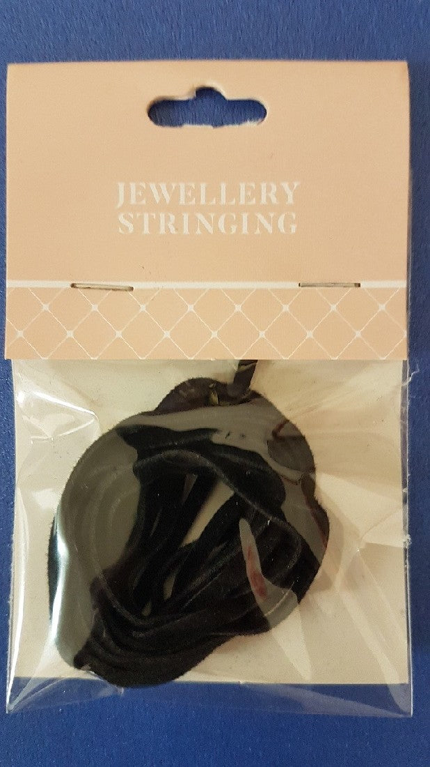 Thonging Faux Leather Black 2mm 2m