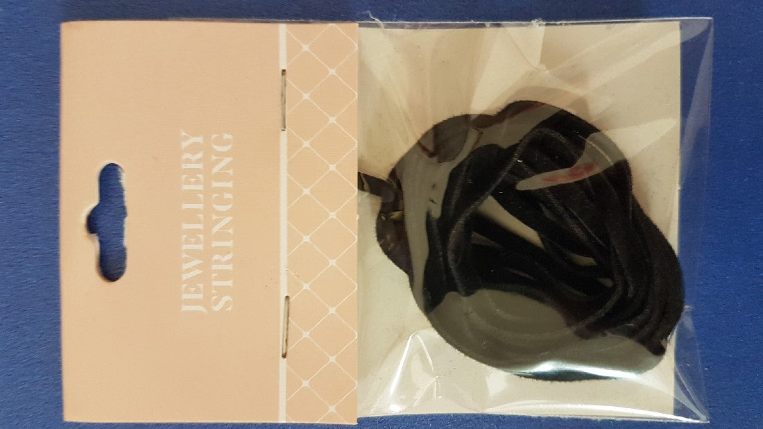 Thonging Faux Leather Black 2mm 2m
