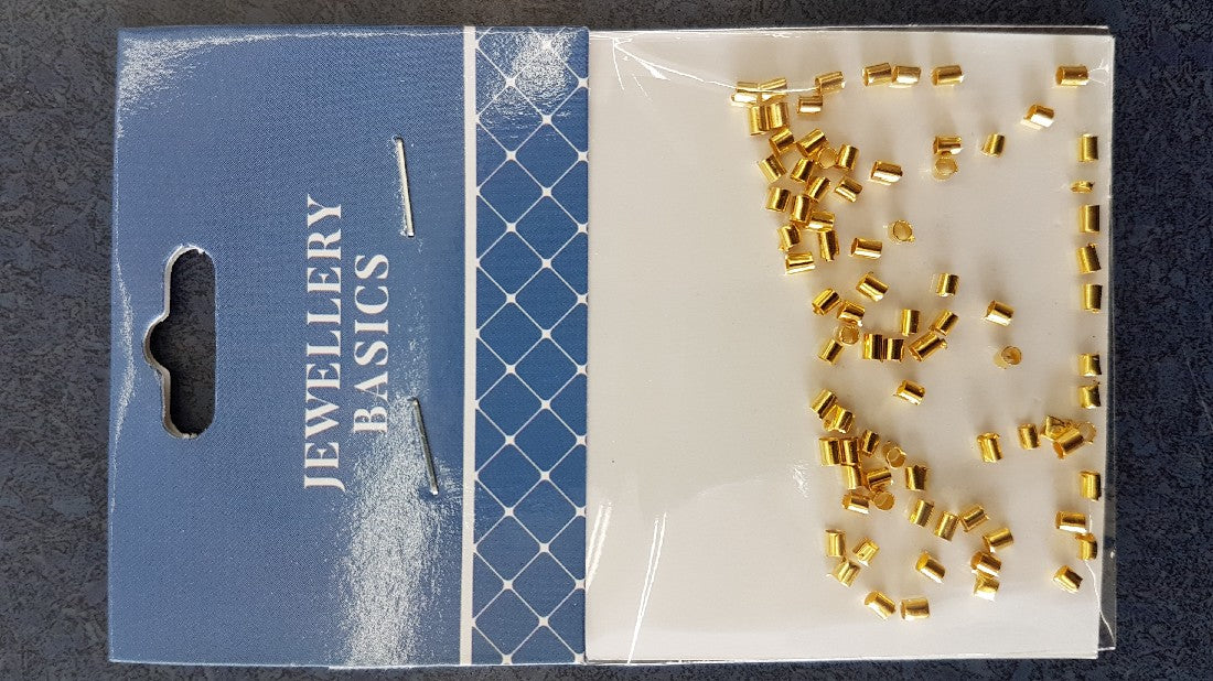 Tube Crimpers 80pcs 2mm Gold