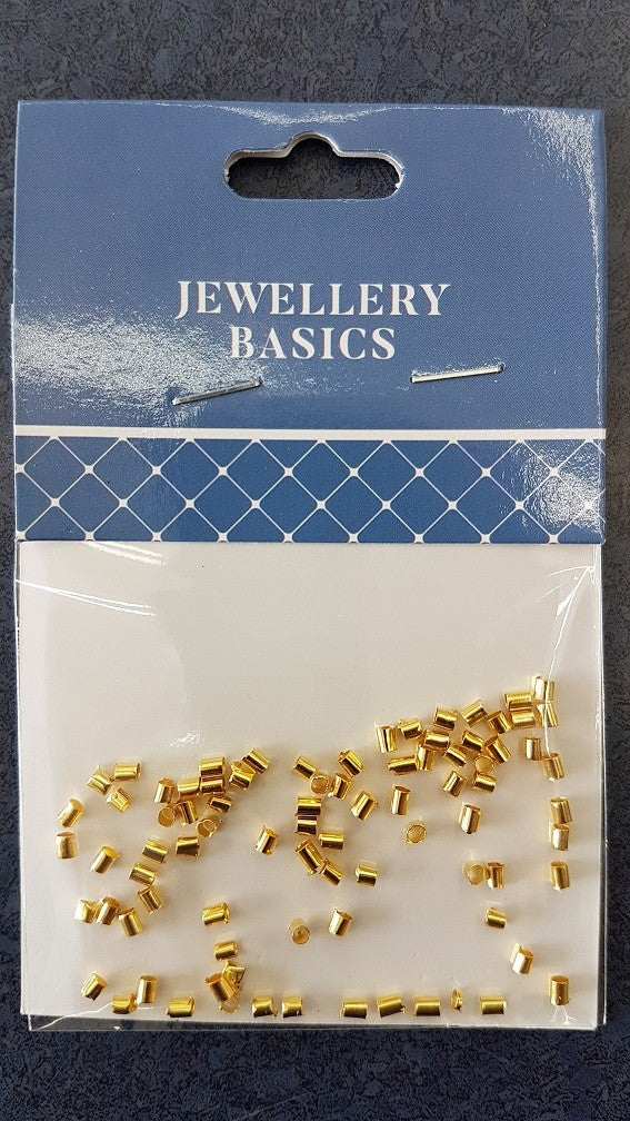 Tube Crimpers 80pcs 2mm Gold
