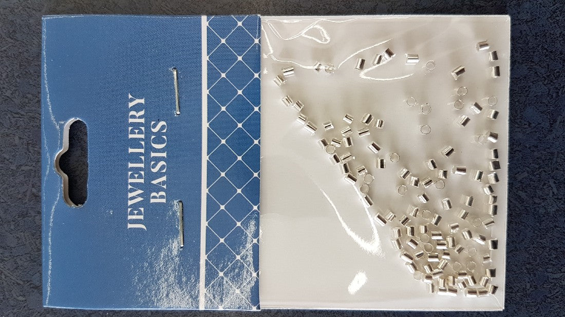 Tube Crimpers 80pcs 2mm Silver