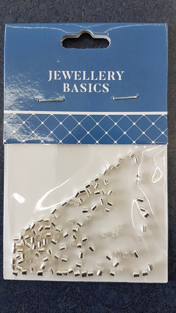 Tube Crimpers 80pcs 2mm Silver