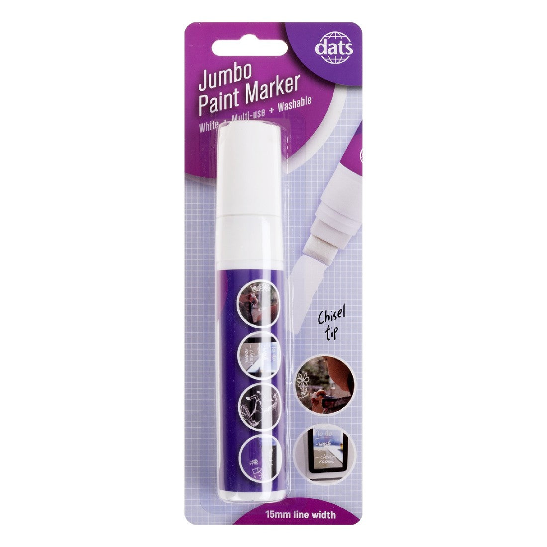White Paint Marker - Jumbo