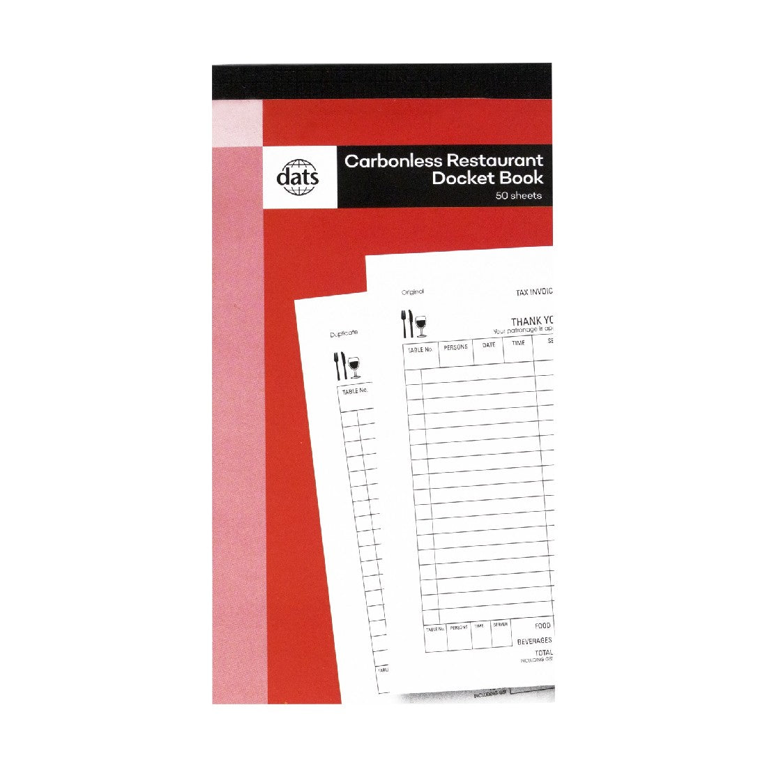 Restaurant Docket Book 50 Sheets