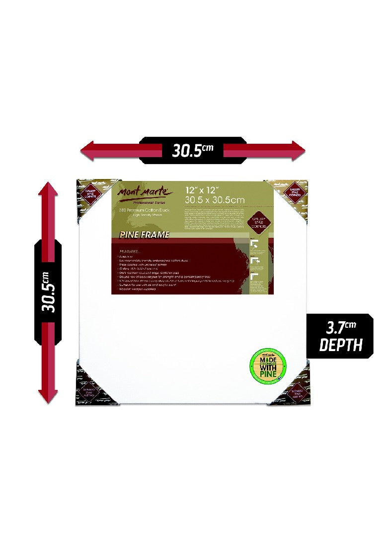 M.M. Canvas P.d.t. 12"x12", 30.5x30.5cm