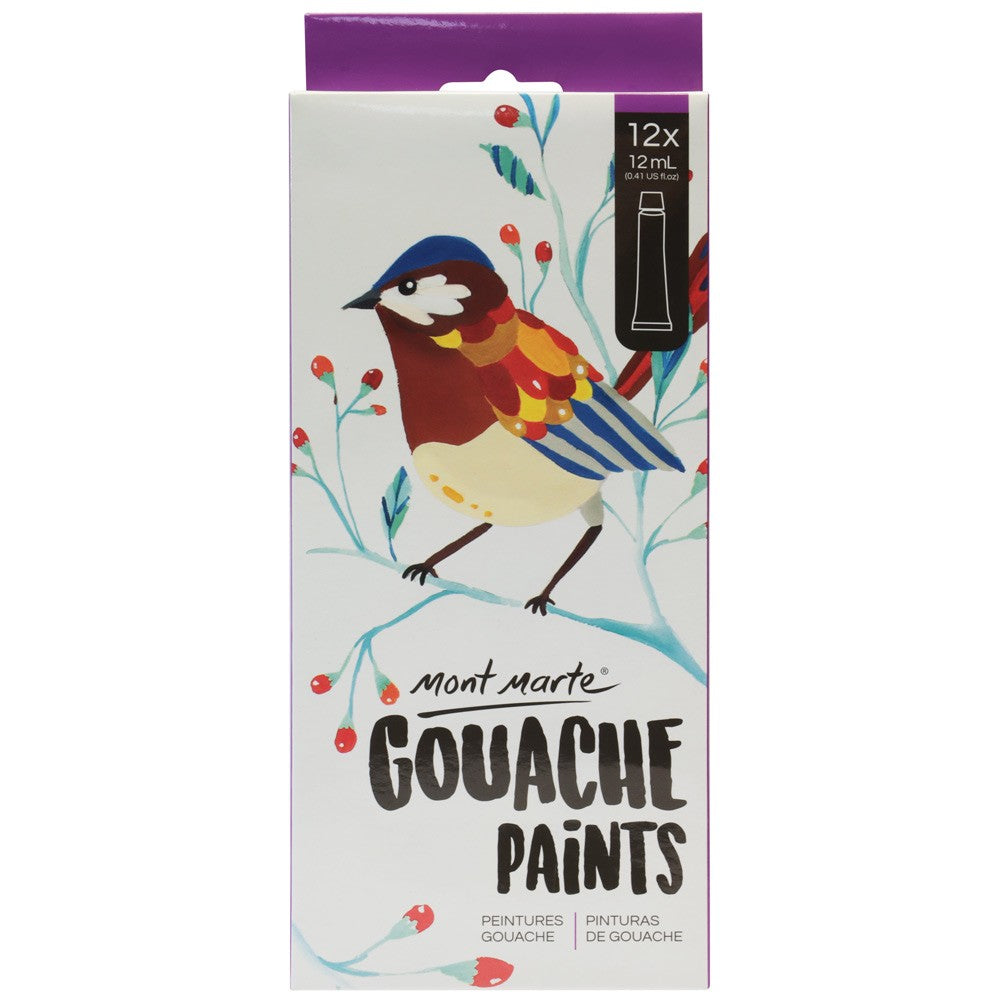 M.M. GOUACHE PAINTS 12X12ML