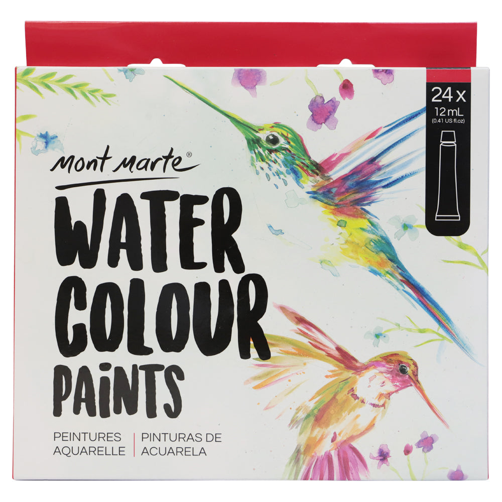 M.M. WATERCOLOUR PAINTS 24PCE X 12ML