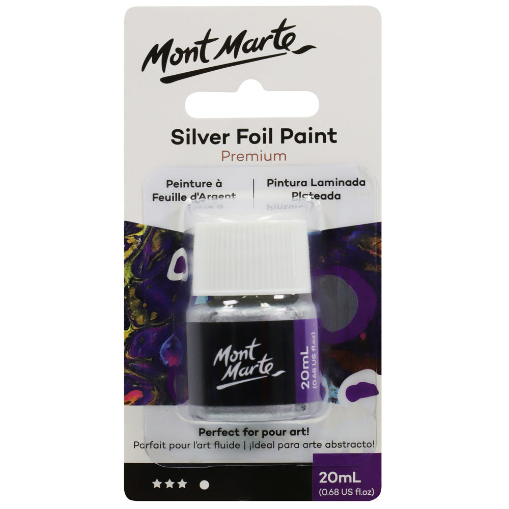 M.M. SILVER FOIL PAINT 20ML